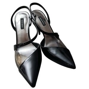 Nine West Womens FLORIA 3Pointed Toe Stilettos Patent Leather NEW Sz 8.5 #803